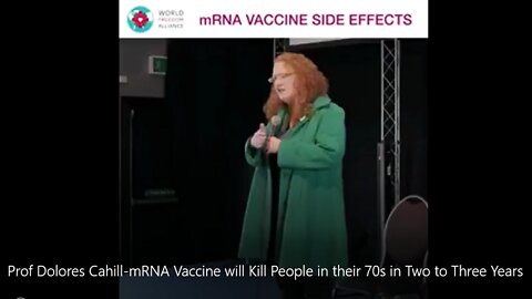 Prof Cahill: mRNA vaccine will kill people in their 70s in 2 to 3 yr. If u r in your 30's 5 to 10 yr