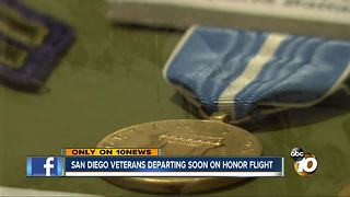 San Diego veterans departing for Honor Flight soon