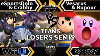 eSportsDolo & Crabby vs. Vesarus & Rupour - Teams SSB4 Losers Semis - Smash Conference 37