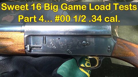 16 Gauge Buckshot Range Tests Part 4! Browning Sweet 16.