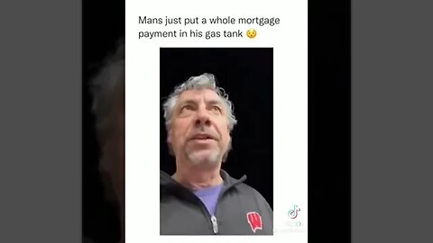 Man pump mortgage payment of gas in his RV