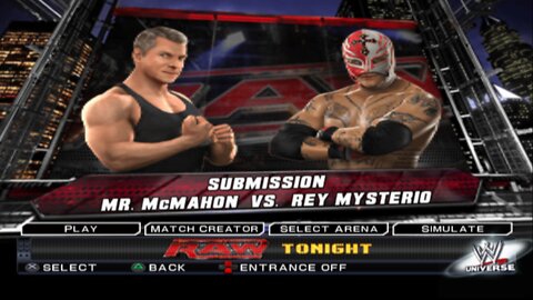 WWE SmackDown vs Raw 2011 Mr. McMahon vs Rey Mysterio