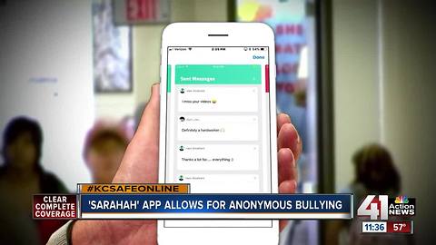 KC Safe Online: Sarahah app can enable anonymous bullying