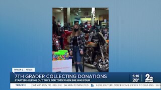 7th grader collecting donations