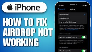 How To Fix Airdrop Not Working