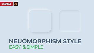 How to Create UI Design with Neuomorphism Style in Adobe Illustrator 2021 PART 2