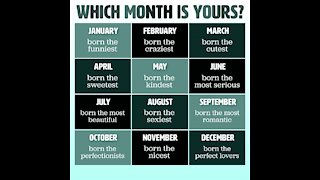 Which month is yours [GMG Originals]