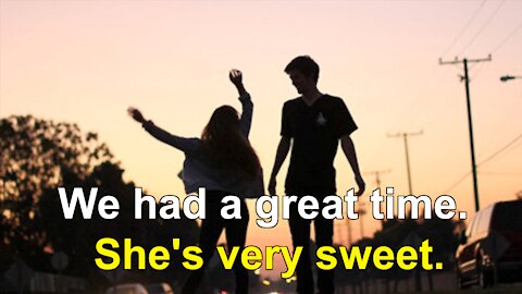 We had a great time. She's very sweet. (Love Story) #shorts