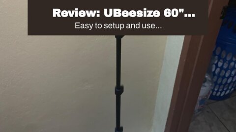 Review: UBeesize 60" Extendable Tripod Stand with Bluetooth Remote for iPhone Android Phone, He...