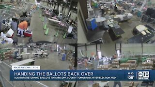 Auditors to return ballots to Maricopa County Thursday