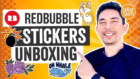 RedBubble Sticker Unboxing Haul and Review. Stickers from my favorite shops on RedBubble.