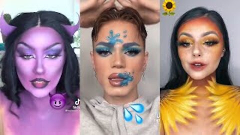 Emoji Makeup Challenge Compilation 😈🔥💦🌈🌺🌸🌼🌻 New tiktok trend