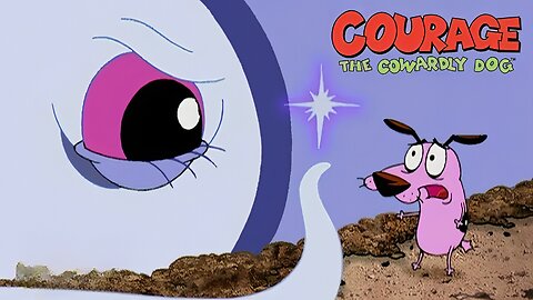 Courage The Cowardly Dog: Giant Space Squid | Cartoons