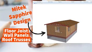 How to Build a House Addition - Design floors, wall panels, roof trusses in Mitek Sapphire.(Part 4)