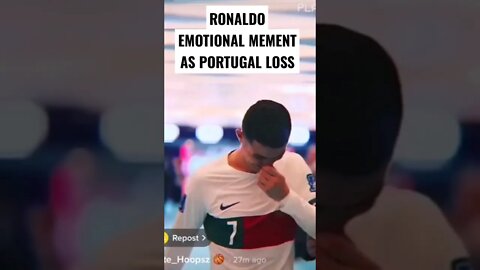 Cristiano Ronaldo emotional moment - Portugal vs Morocco #worldcup22 #short