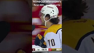 NSH@CGY Afanasyev's first NHL goal#shorts #nhl23