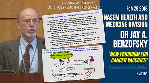 Dr Jay A. Berzofsky: ”New paradigm for cancer vaccines” (NASEM Health Medicine Division, Feb 2016)