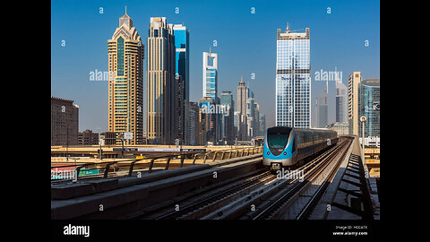 View of Dubai city from Dubai Metro train | Dubai City Part 2