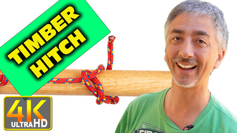 How to Tie Timber Hitch Knot (4k UHD)