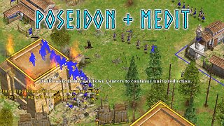 Poseidon Pro plays on Mediterranean -- Age of Mythology Team Game