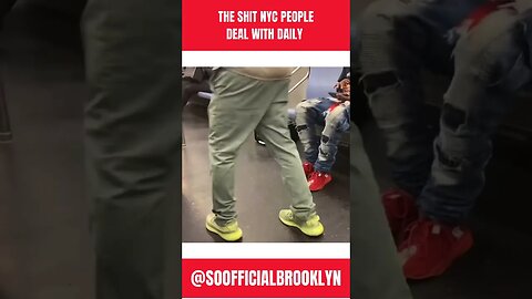 The Shit NYC People Deal with Daily 🤦🏾‍♂️😂😅 #shorts #viral #funny #train #nyc #shortsvideo