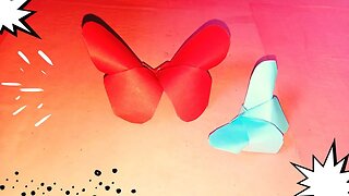 How to make Origami paper butterflies - Easy craft - DIY crafts