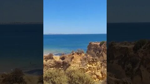 Vista das praias dos Estudantes e do Batata - Lagos, Algarve, Portugal.