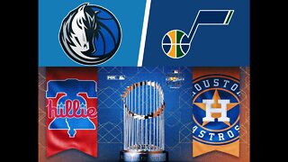 Dallas Mavericks vs Utah Jazz (Game 7) & World Series Game 4 Astros @ Phillies