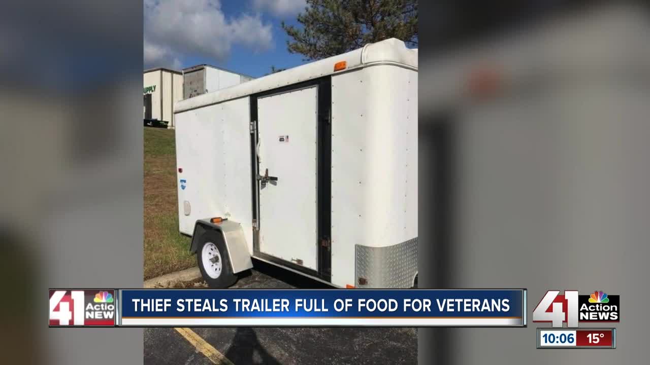Trailer filled with meals for veterans stolen from nonprofit group on Veterans Day