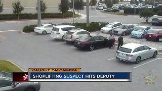 Shoplifting suspect hits Sarasota deputy with her car in an attempt to get away