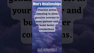 Men's Relationships : Active Listening