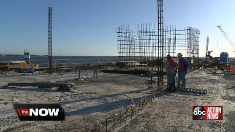 Vertical construction begins on St. Pete Pier