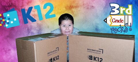 3rd Grade K12 Home School Unboxing Supplies Kit 2021