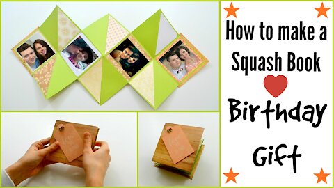 How to make a Squash Card for Valentines | Exploding Card | Squash Book Tutorial | DIY Paper Crafts
