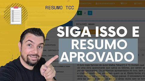 Resumo de TCC: Como seguir as orientações do TCC em blocos para um resumo aprovado