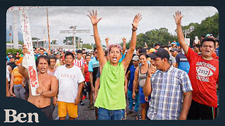 Caravan Of Illegal Immigrants CHANT "Biden!"