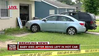 Infant dies after being left in hot car in Hernando County