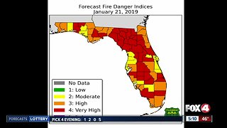 Dry air leads to increase fire risk