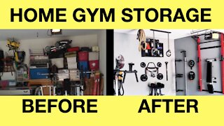 Home gym storage & organization ideas: Build a home gym in a garage