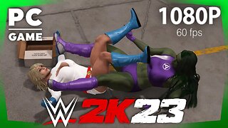 She-Hulk vs. Power Girl! - WWE 2K23: Requested Backstage Brawl