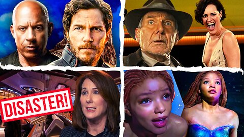 Disney Star Wars FAIL, Indiana Jones 5 SLAMMED, Fast X Vs GotG 3 Box Office, Little Mermaid CRINGE