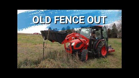 Preparing Our North Pasture For The New Fence | Pulling Out The Old Fence Before First Snow