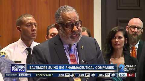 Baltimore files separate class action suits against big pharmaceuticals, bond financiers