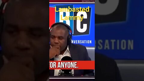 David Lammy Mp lambasted live