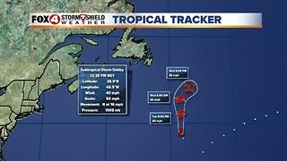Subtropical storm Debby forms in the Atlantic