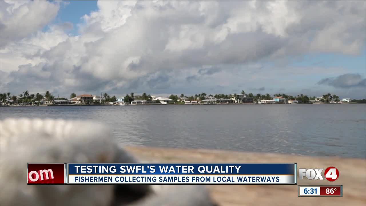 Local fishermen testing water quality off Boca Grande