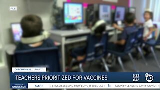 California teachers, support staff to get priority for COVID-19 vaccine