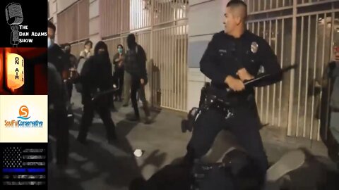 Pro-Abortion Rioters Violently Clash with LAPD