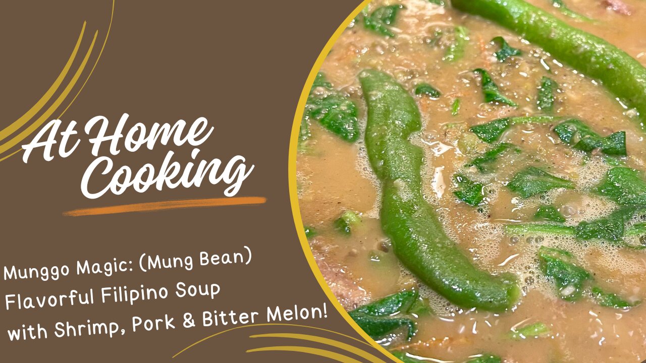 Ginisang Munggo: Savory Filipino Mung Bean Soup with Shrimp, Pork, and ...