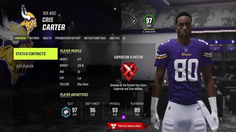 How To Create Cris Carter Franchise Roster Madden 23